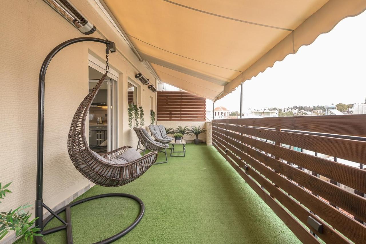 Апартаменты Petralona Stylish Penthouse Афины Экстерьер фото